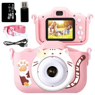 Bobino Kotek z Kartą Pamięci 32 GB, Różowy - Aparaty Cyfrowe - miniaturka - grafika 4