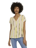 Bluzki damskie - TOM TAILOR Damska bluzka z nadrukiem, wielokolorowa, 34 PL - miniaturka - grafika 1