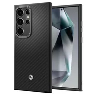 Etui i futerały do telefonów - Etui SPIGEN Enzo Aramid do Samsung Galaxy S24 Ultra Czarny Matowy - miniaturka - grafika 1