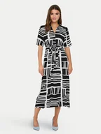 Sukienki - JDY Sukienka koszulowa Star 15320702 Granatowy Regular Fit - miniaturka - grafika 1