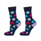 Skarpetki dla dzieci - Skarpetki dziecięce granatowe SOXO GOOD STUFF w kropki - 25–28 - miniaturka - grafika 1