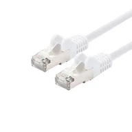 Patchcordy - LOGON TCR55SS010W kabel sieciowy Biały 1 m Cat5e SF/UTP (S-FTP) - miniaturka - grafika 1