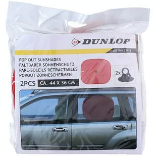 Dunlop Czerwona osłona przeciwsłoneczna na szybę samochodu 2 szt. - Akcesoria motoryzacyjne - miniaturka - grafika 2