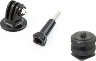 Xrec ADAPTER GORĄCA STOPKA na gwint 1/4'' + ŚRUBA do GoPro / SJCAM / Xiaomi - Akcesoria do kamer sportowych - miniaturka - grafika 1