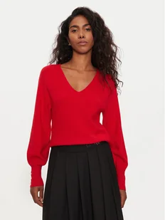Morgan Sweter 242-MPANDA Czerwony Regular Fit - Swetry damskie - miniaturka - grafika 1