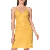 Sukienki - Sukienka damska Superdry Cupro Cami na lato żółta-S - miniaturka - grafika 1