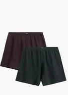 Majtki męskie - BOKSERKI ATLANTIC 2MBX-079 JZ25 WIN/SZG (kolor wino- szmaragdowy, rozmiar S) - miniaturka - grafika 1