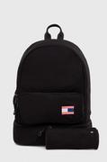 Plecaki szkolne i tornistry - Tommy Hilfiger plecak dziecięcy kolor czarny mały z aplikacją - miniaturka - grafika 1