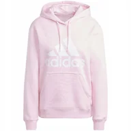 Bluzy damskie - Bluza damska adidas Essentials Big Logo Regular Fleece różowa IM0255 XS - miniaturka - grafika 1