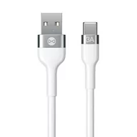 Kable USB - Kabel USB - USB Typ-C FOREVER Flexible 3A 1 m Biały - miniaturka - grafika 1