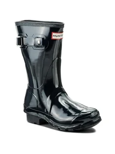 Hunter Kalosze Org Short Gloss WFS1000RGL Granatowy - Kalosze damskie - miniaturka - grafika 1
