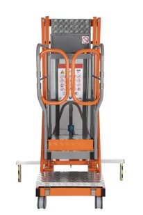 Podnośnik osobowy (udźwig: 120 kg, wymiary platformy: 48x69 cm, maks. wysokość robocza: 490 cm) 00081563 - Wózki magazynowe - miniaturka - grafika 2