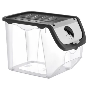 Pojemnik na warzywa i owoce ziemniaki cebulę z pokrywą czarny 12L ORION 730512-C - Pojemniki kuchenne - miniaturka - grafika 1