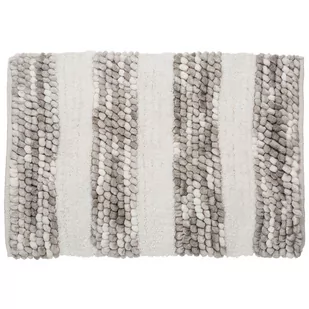 5five Simply Smart Dywanik łazienkowy 50 x 75 cm w szaro-białe pasy 174628B - Dywaniki łazienkowe 5five Simply Smart Dywanik łazienkowy 50 x 75 cm w szaro-białe pasy 174628B - Dywaniki łazienkowe - miniaturka - grafika 1