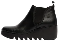 Botki damskie - Fly London Damskie botki BYNE349FLY, czarne, 8 UK, Czarny, 41 EU - miniaturka - grafika 1