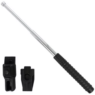 ESP - Hartowana pałka teleskopowa z kaburą - 18'' - Rękojeść Extra Grip - Chrom - EXB-18H CHR BH-54 - Pałki obronne - miniaturka - grafika 1