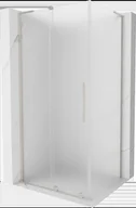 Kabiny prysznicowe - Mexen Velar L kabina prysznicowa rozsuwana 90x75 cm, szron, nikiel szczotkowany - 871-090-075-33-97 - miniaturka - grafika 1
