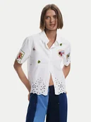 Koszule damskie - Desigual Koszula Afrodita 25SWCW17 Biały Regular Fit - miniaturka - grafika 1