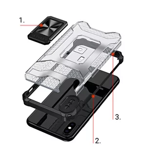 Crystal Ring Case pancerne hybrydowe etui pokrowiec + magnetyczny uchwyt iPhone XS Max zielony - Etui i futerały do telefonów - miniaturka - grafika 8