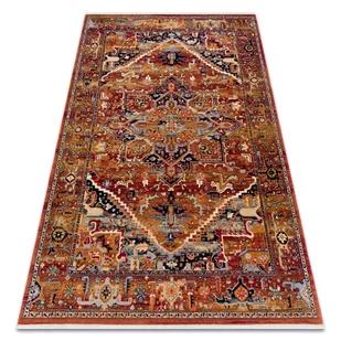 Dywan KESHAN Frędzle, Ornament orientalny 2886/53588 bordo wielokolorowy 300x380 cm - Dywany - miniaturka - grafika 1