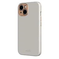 Etui i futerały do telefonów - Moshi Etui Napa Slim MagSafe do iPhone 14 szare - miniaturka - grafika 1