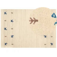 Dywany - Dywan wełniany 160x230 cm beżowy YALI - miniaturka - grafika 1