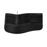 Klawiatury - Incase Designed by Microsoft Ergonomic Keyboard klawiatura Biuro USB QWERTY Angielski Czarny LXM-00008 - miniaturka - grafika 1