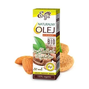 Etja Etja OLEJ ZE SŁODKICH MIGDAŁÓW BIO 50ml E820 - Olejki do ciała i włosów - miniaturka - grafika 2