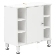 Szafki łazienkowe - FineBuy umywalkę FineBuy Biała szafka pod - miniaturka - grafika 1