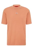 Koszulki męskie - HUGO Męski T-shirt, Open Brown249, XL, Open Brown249, XL - miniaturka - grafika 1