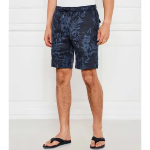 Tommy Hilfiger Lniane szorty HARLEM Regular Fit - Spodenki męskie - miniaturka - grafika 1