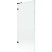 Parawany nawannowe - Mexen Lunar L parawan nawannowy 1-skrzydłowy 80 x 150 cm, transparent, gun gray szczotkowany - 897L-080-000-66-00 - miniaturka - grafika 1