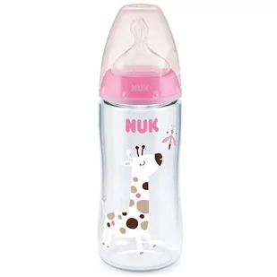 NUK Butelka FC+ z PP 300ml seria MONOCHROMATYCZNA ze wskaźnikiem temerpartury (0-6mc-a, smoczek SILIKON do mleka) turkusowy 741926A - Butelki dla niemowląt - miniaturka - grafika 1