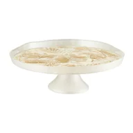 Tace i patery - Patera do ciasta szklana 32 cm AMAZON Gold - miniaturka - grafika 1