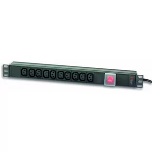 Listwa zasilająca Techly Techly Listwa zasilająca rack 19" 1U do UPS 250V/10A 10x gniazdo C13 wtyk C14 023783 - Listwy zasilające - miniaturka - grafika 1