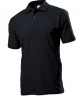 Koszulki męskie - T-Shirt Męska Koszulka POLO Bawełna JAKOŚĆ STEDMAN ST3000 CZARNA Rozm: S - miniaturka - grafika 1