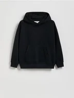 Bluzy dla chłopców - Reserved - Bluza oversize z kapturem - czarny - miniaturka - grafika 1