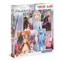 Clementoni Puzzle 2x20el Frozen 2 24759 - Puzzle - miniaturka - grafika 1