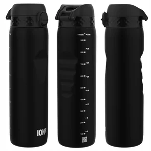 Ion8 Butelka Na Wodę Bidon 1000ml 1 litr Z Miarką Czarny - Plecaki szkolne i tornistry - miniaturka - grafika 1
