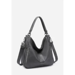 Stylowa Pojemna Torebka Szara Torba Damska Shopperka LUIGISANTO A4 - Torebki damskie Stylowa Pojemna Torebka Szara Torba Damska Shopperka LUIGISANTO A4 - Torebki damskie - miniaturka - grafika 1