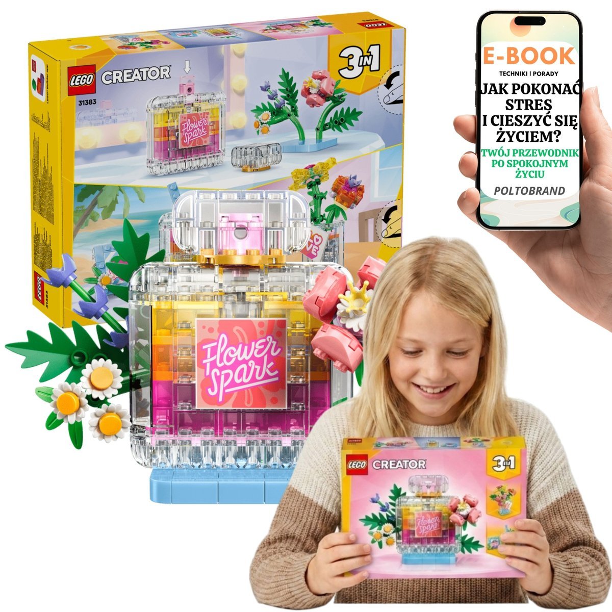 LEGO Creator 3w1 Flakon Perfum Wazon Smoothie (31383) + E-BOOK-1