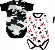Body dla niemowląt - Body KRÓTKI rękaw 2PAK Moro Gwiazdy r 104 KLEKLE - miniaturka - grafika 1
