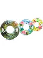 Materace dmuchane i koła do pływania - Intex Koło "Lush Tropical" do pływania - 9+ (produkt niespodzianka) - miniaturka - grafika 1