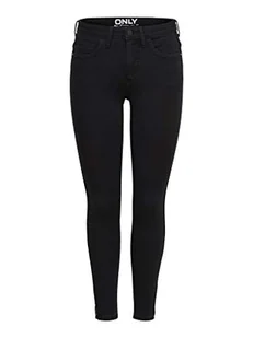 ONLY Women's onlKENDELL Jeansy Damskie, Czarny, Rozmiar 40/L30 - Spodnie damskie - miniaturka - grafika 1