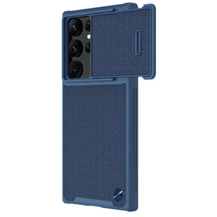 Nillkin Textured S Case etui Samsung Galaxy S22 Ultra pancerny pokrowiec z osłoną na aparat niebieskie - Etui i futerały do telefonów - miniaturka - grafika 1