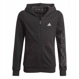 Bluza dziecięca Adidas G Lin Fz Hd GN4050 - Bluzy dla dziewczynek - miniaturka - grafika 1