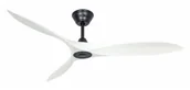 Wentylatory sufitowe - Energooszczędny wentylator sufitowy z pilotem Eco Airscrew 152 cm czarny mat / biały mat - miniaturka - grafika 1