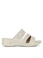 Klapki i japonki damskie - Clara Barson Klapki WYL05010-13A Szary - miniaturka - grafika 1