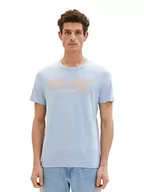 Koszulki męskie - TOM TAILOR Koszulka męska 1036426, 26320-Stonington Blue, XXL, 26320 - Stonington Blue, XXL - miniaturka - grafika 1