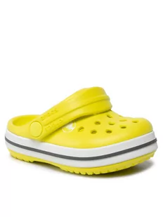 Crocs Klapki Crocband Clog T 207005-725 Żółty - Buty dla dziewczynek - miniaturka - grafika 1